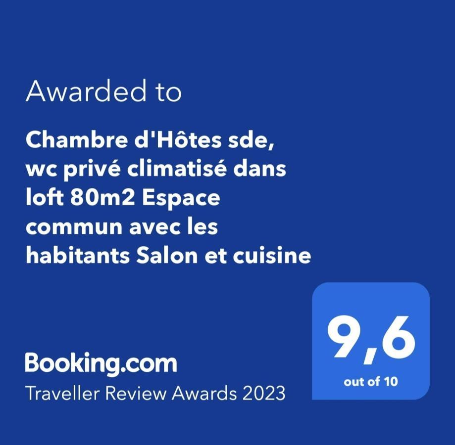 Апартаменты Chambre D'Hotes Sde, Wc Prive Climatise Dans Loft 80M2 Espace Commun Avec Les Habitants Salon Et Cuisine Тулон Экстерьер фото